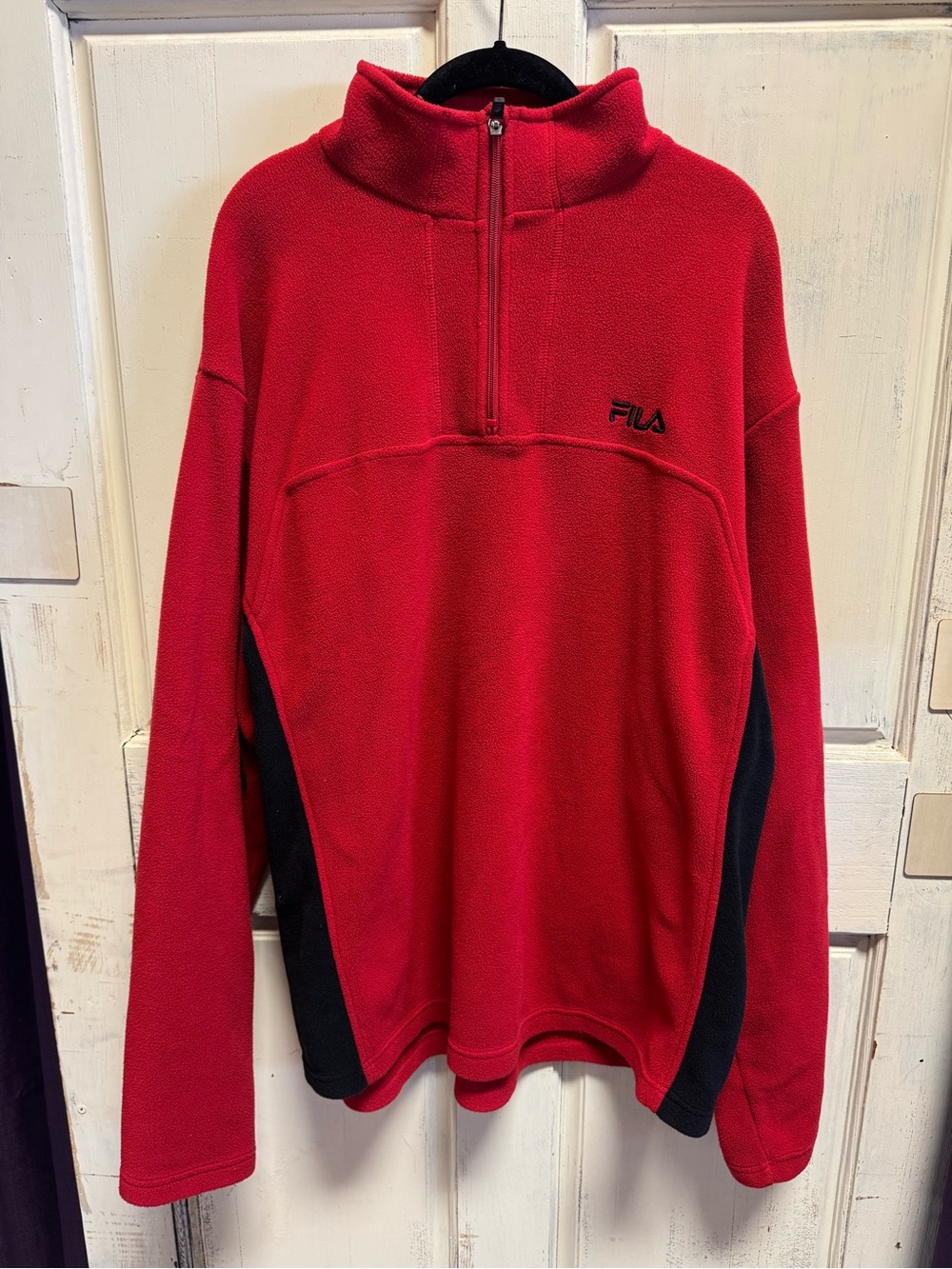 Men’s Vintage FILA Quarter-Zip Fleece Pullover